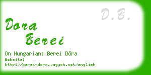 dora berei business card
